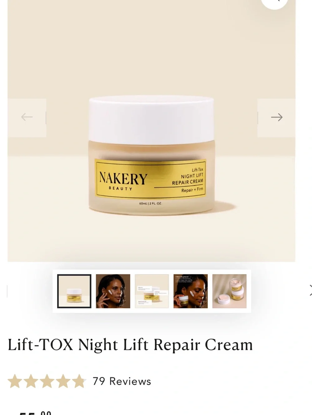 Lift-Tox Night Lift Repair Cream